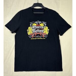 Queen Nation T-shirt Black Youth Size Large